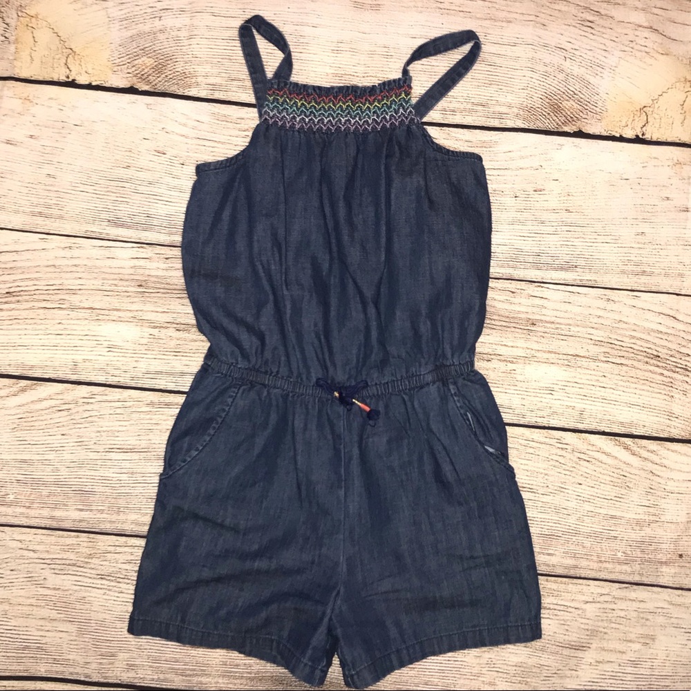 Cute Girls Denim Romper
